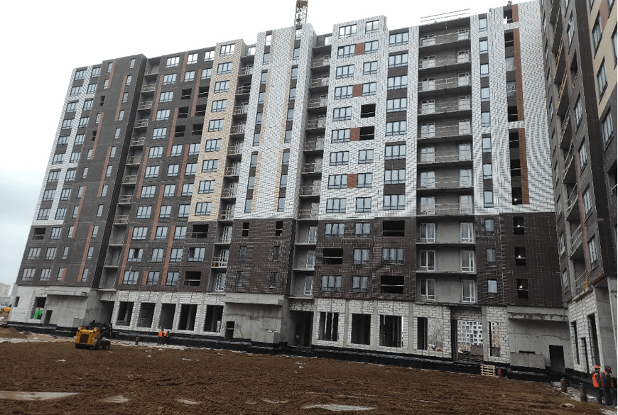Ход строительства в ЖК 1-й Лермонтовский 07.11.2022