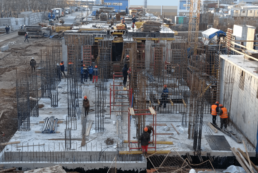 Ход строительства в ЖК 1-й Лермонтовский 14.11.2022